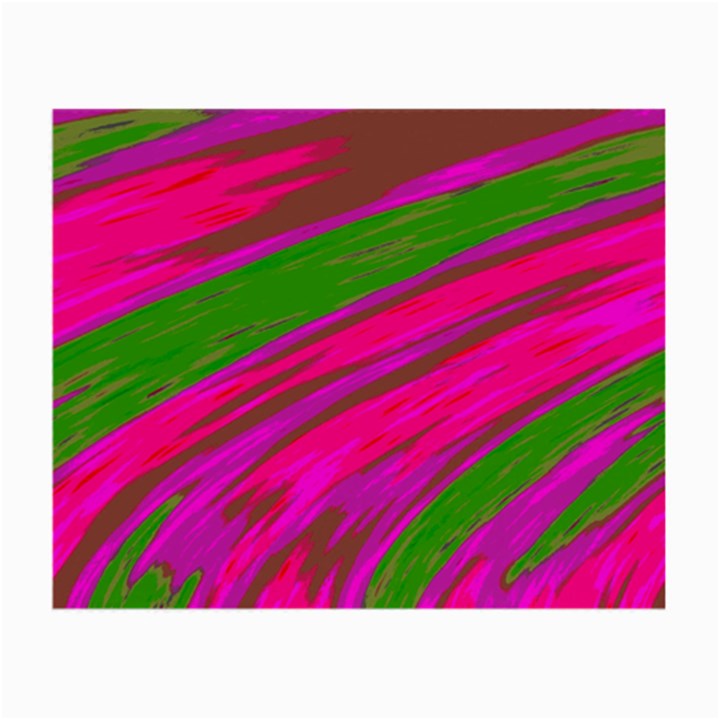 Swish Bright Pink Green Design Small Glasses Cloth (2-Side)