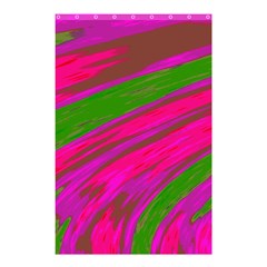 Swish Bright Pink Green Design Shower Curtain 48  X 72  (small)  by BrightVibesDesign
