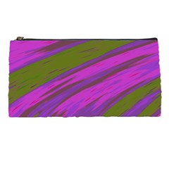 Swish Purple Green Pencil Cases by BrightVibesDesign