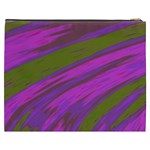 Swish Purple Green Cosmetic Bag (XXXL)  Back