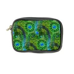 Emerald Boho Abstract Coin Purse by KirstenStar