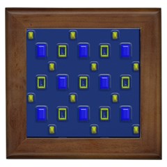 3d Rectangles                                                                      			framed Tile by LalyLauraFLM