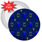 3D rectangles                                                                      			3  Button (10 pack) Front