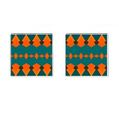 Rhombus And Other Shapes                                                                      			cufflinks (square) by LalyLauraFLM