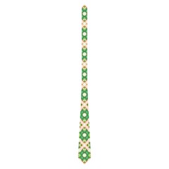 Crisscross Pastel Green Beige Neckties (one Side) 