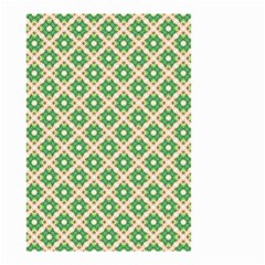 Crisscross Pastel Green Beige Small Garden Flag (two Sides) by BrightVibesDesign