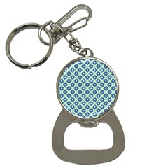 Crisscross Pastel Turquoise Blue Bottle Opener Key Chains by BrightVibesDesign