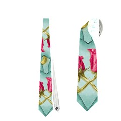 Love Motif Pattern Print Neckties (one Side)  by dflcprints