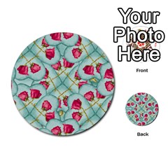 Love Motif Pattern Print Multi-purpose Cards (round) 