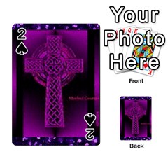 Purple Celtic Cross Playing Cards 54 Designs 