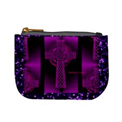 Purple Celtic Cross Mini Coin Purses