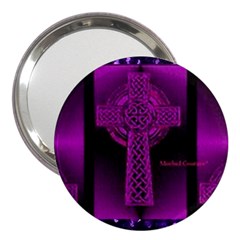 Purple Celtic Cross 3  Handbag Mirrors by morbidcouture