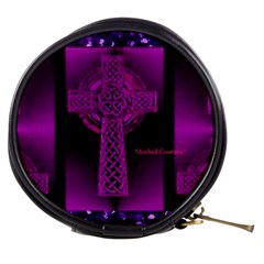 Purple Celtic Cross Mini Makeup Bags