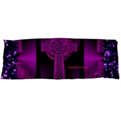 Purple Celtic Cross Body Pillow Case (dakimakura) by morbidcouture