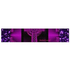 Purple Celtic Cross Flano Scarf (small)