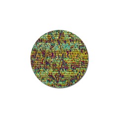 Multicolored Digital Grunge Print Golf Ball Marker (10 Pack) by dflcprints