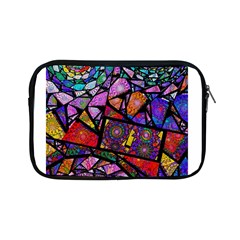Fractal Stained Glass Apple Ipad Mini Zipper Cases by WolfepawFractals