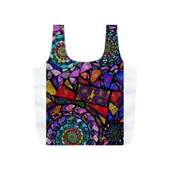 Fractal Stained Glass Full Print Recycle Bags (s) 