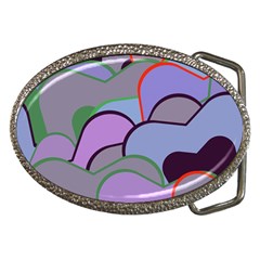 Wavy Shapes Pieces                                                                          			belt Buckle by LalyLauraFLM