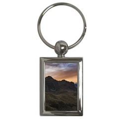 Sunset Scane At Cajas National Park In Cuenca Ecuador Key Chains (rectangle)  by dflcprints