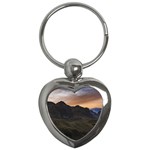 Sunset Scane at Cajas National Park in Cuenca Ecuador Key Chains (Heart)  Front