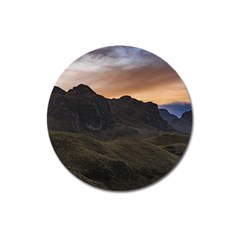 Sunset Scane At Cajas National Park In Cuenca Ecuador Magnet 3  (round) by dflcprints