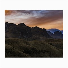 Sunset Scane At Cajas National Park In Cuenca Ecuador Small Glasses Cloth by dflcprints