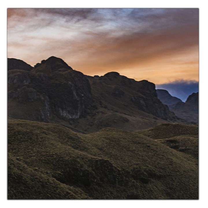 Sunset Scane at Cajas National Park in Cuenca Ecuador Large Satin Scarf (Square)