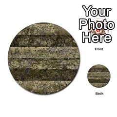 Grunge Stripes Print Multi-purpose Cards (round)  by dflcprints