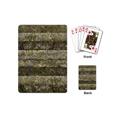 Grunge Stripes Print Playing Cards (mini)  by dflcprints