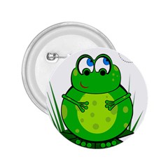 Green Frog 2 25  Buttons by Valentinaart