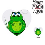 Green Frog Multi-purpose Cards (Heart)  Front 1