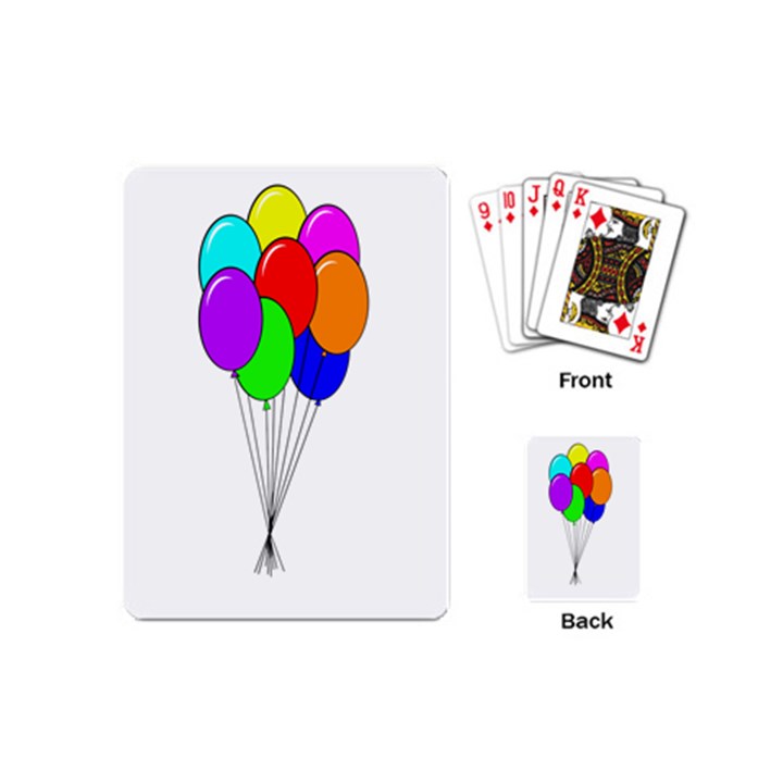 Colorful Balloons Playing Cards (Mini) 