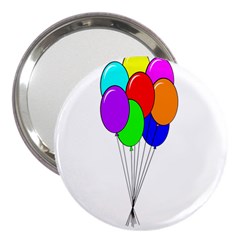 Colorful Balloons 3  Handbag Mirrors by Valentinaart