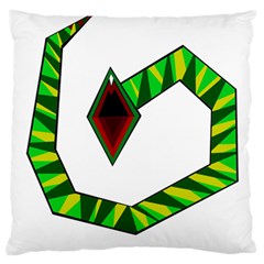 Decorative Snake Standard Flano Cushion Case (one Side) by Valentinaart