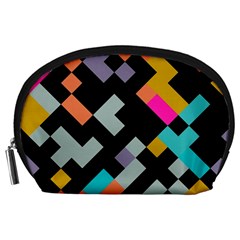 Connected Shapes                                                                             Accessory Pouch by LalyLauraFLM