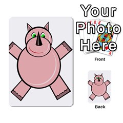 Pink Rhino Multi-purpose Cards (rectangle)  by Valentinaart