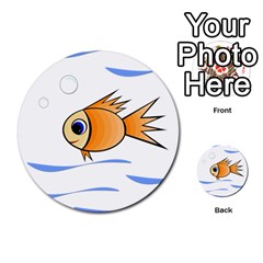 Cute Fish Multi-purpose Cards (round) 