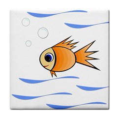Cute Fish Face Towel by Valentinaart