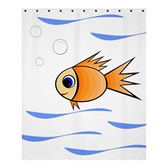 Cute Fish Shower Curtain 60  X 72  (medium)  by Valentinaart