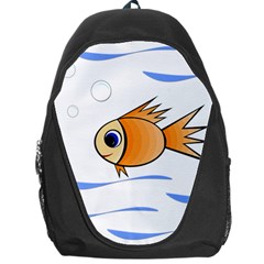 Cute Fish Backpack Bag by Valentinaart