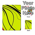 Yellow decorative design Multi-purpose Cards (Rectangle)  Back 1