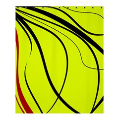 Yellow Decorative Design Shower Curtain 60  X 72  (medium) 