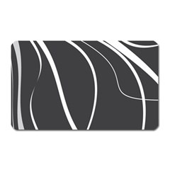 Black And White Elegant Design Magnet (rectangular) by Valentinaart