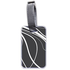 Black And White Elegant Design Luggage Tags (two Sides) by Valentinaart