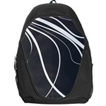 Black and white elegant design Backpack Bag Front