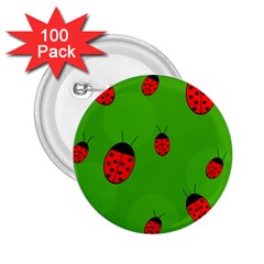 Ladybugs 2 25  Buttons (100 Pack) 