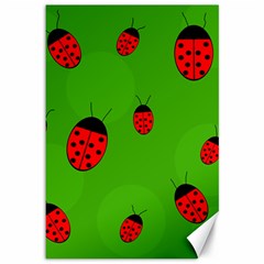 Ladybugs Canvas 12  X 18  