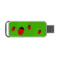 Ladybugs Portable Usb Flash (one Side) by Valentinaart