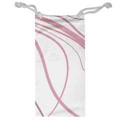 Pink Elegant Lines Jewelry Bags by Valentinaart